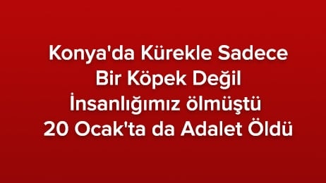 Konya’da Önce Masum Bir Can Sonra da Adalet Öldü