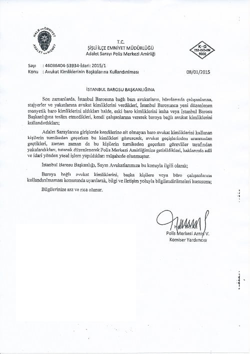 Avukat Kimliklerini Sadece Avukatlar Kullanır

 - 1