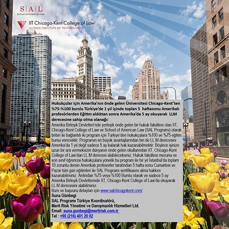 School of American Law (SAL)& Chicago-Kent Law School Burslu LL.M. Programı 
