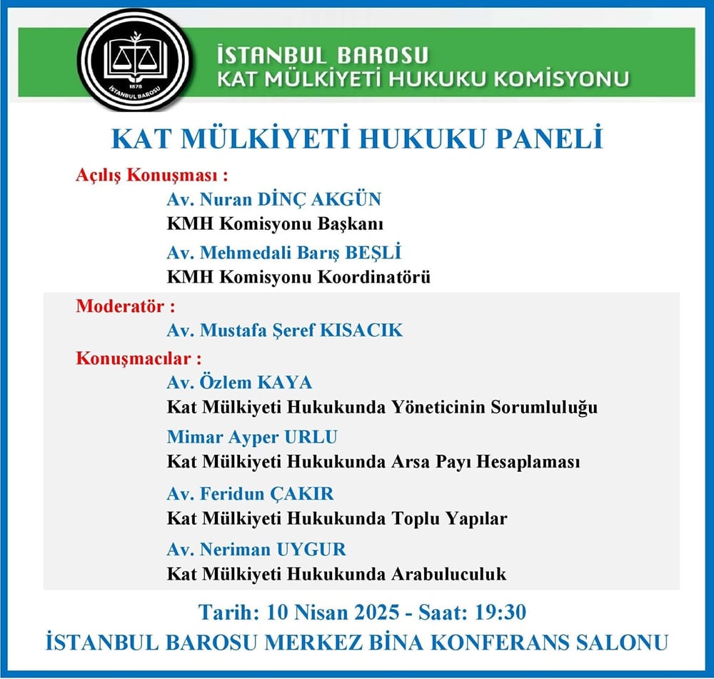 Kat Mülkiyeti Hukuku Paneli