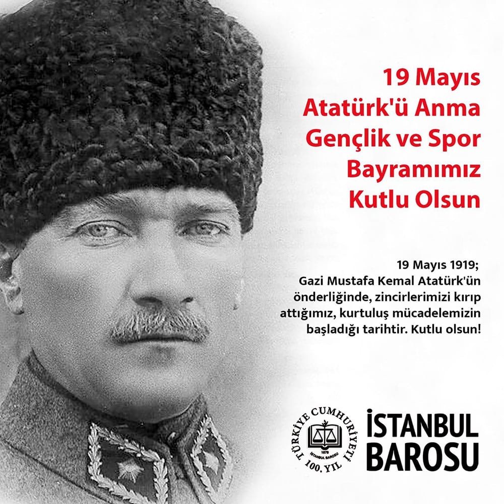 19 Mayıs Atatürk'ü Anma Gençlik ve Spor Bayramımız Kutlu Olsun