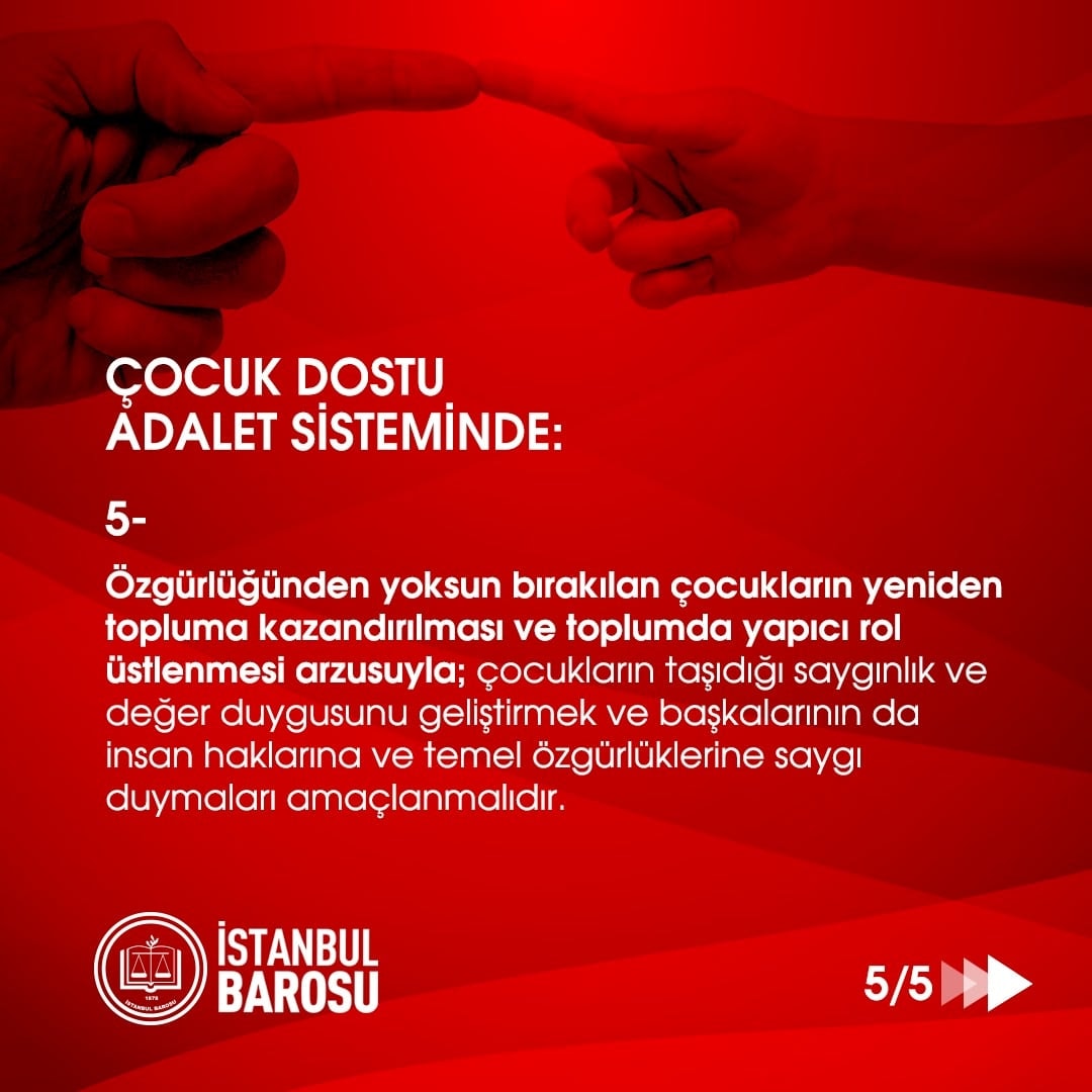 Çocuk Dostu Adalet Sisteminde: - 5