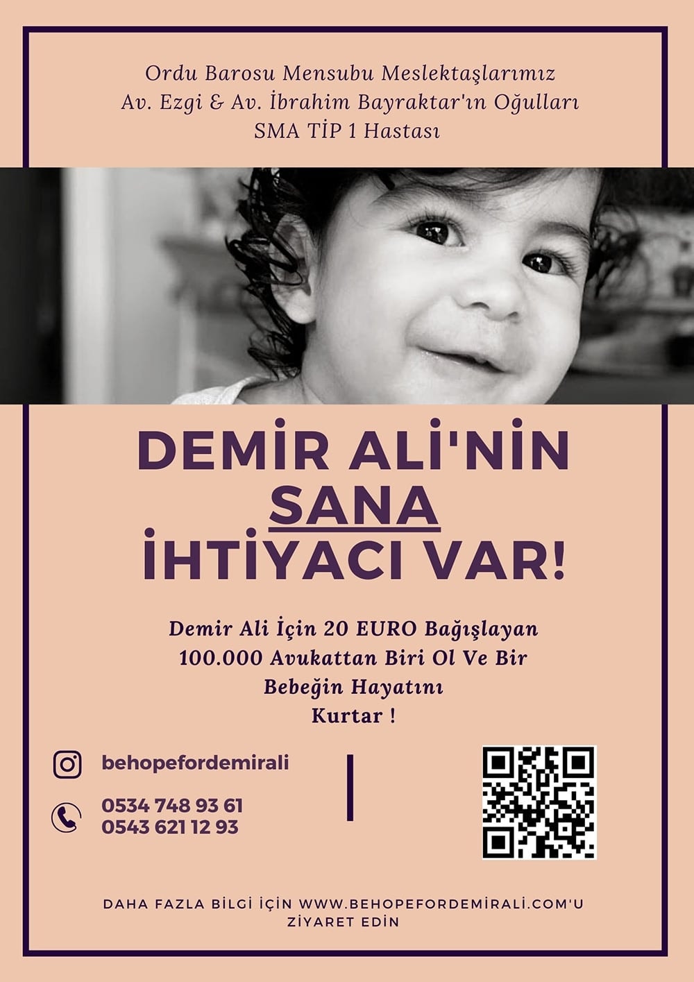 Demir Ali Yürümek İçin Yardımlarınızı Bekliyor!