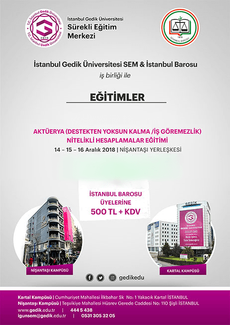 Aktüerya Nitelikli Hesaplamalar Eğitimi