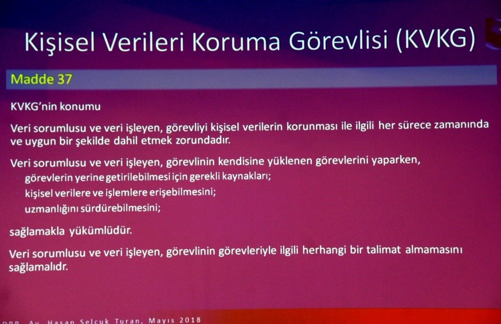 Avrupa Genel Veri Koruma Tüzüğü ve KVKK - 92