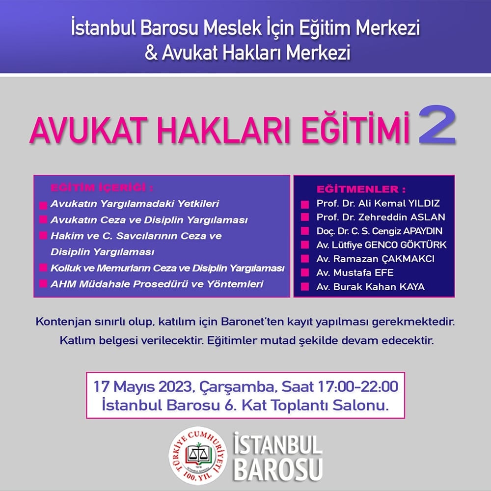Avukat Hakları Eğitimleri 2