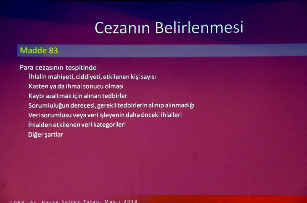 Avrupa Genel Veri Koruma Tüzüğü ve KVKK - 89