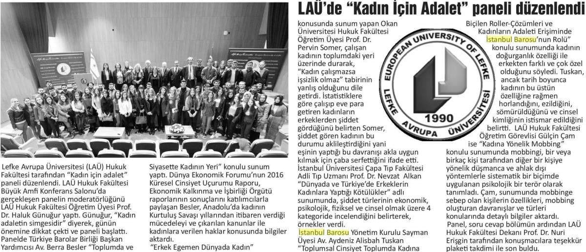 Lefke Avrupa Üniversitesinde “Kadın İçin Adalet" Paneli Düzenlendi - 8