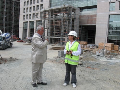 İstanbul Barosu Başkanı Av. Muammer Aydın Çağlayan Adliyesi İnşaatında İncelemelerde Bulundu - 17