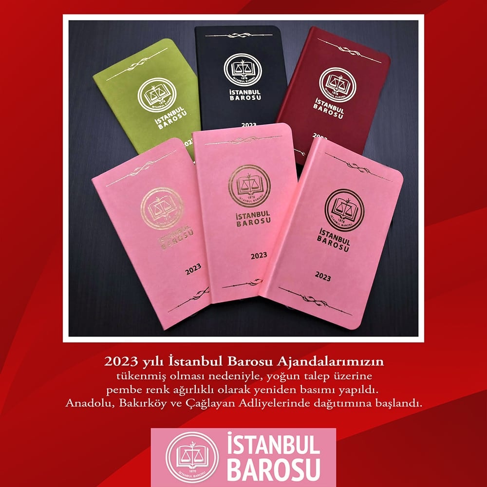 2023 Yılı Baro Ajandaları Yeniden Basıldı
