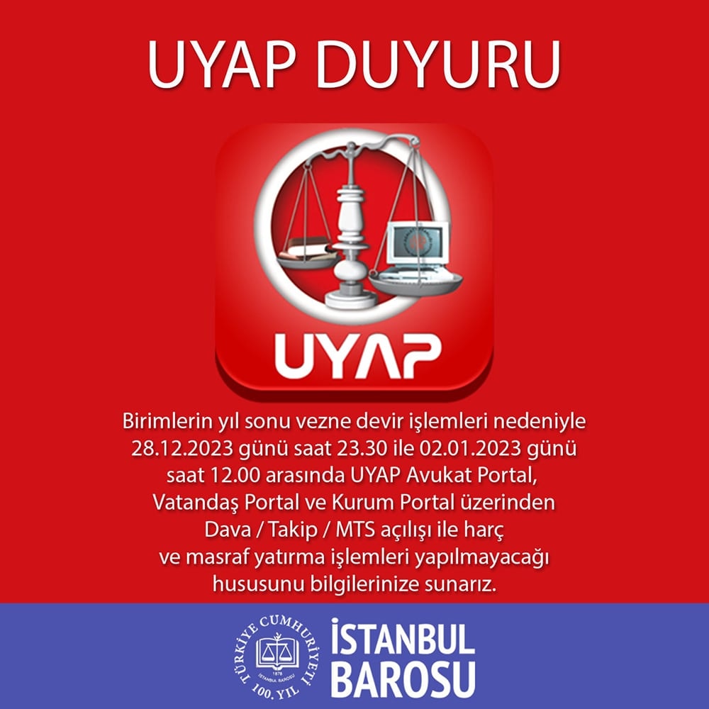UYAP Duyuru
