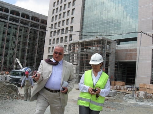 İstanbul Barosu Başkanı Av. Muammer Aydın Çağlayan Adliyesi İnşaatında İncelemelerde Bulundu - 18