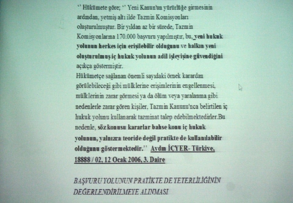 OHAL İşlemlerini İnceleme Komisyonu Etkili Bir Başvuru Yolu Sağlayabilir mi? - 72