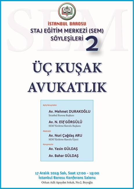 TELAFİ : ÜÇ KUŞAK AVUKATLIK