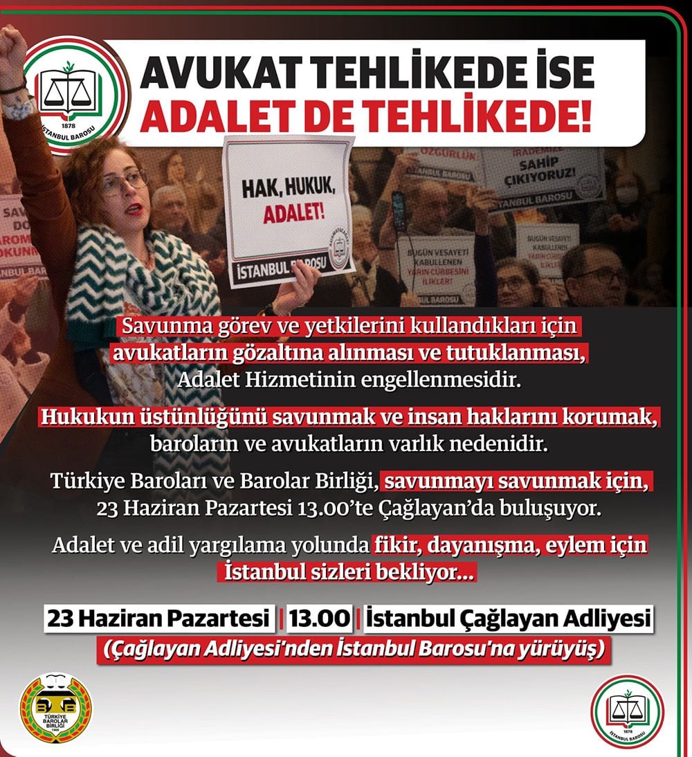 Avukat Tehlikede İse Adalet De Tehlikede!
