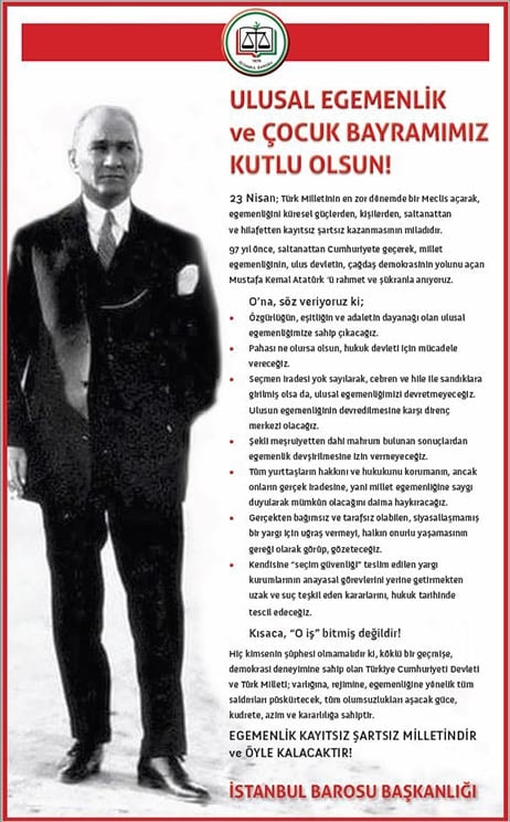 Ulusal Egemenlik ve Çocuk Bayramımız Kutlu Olsun