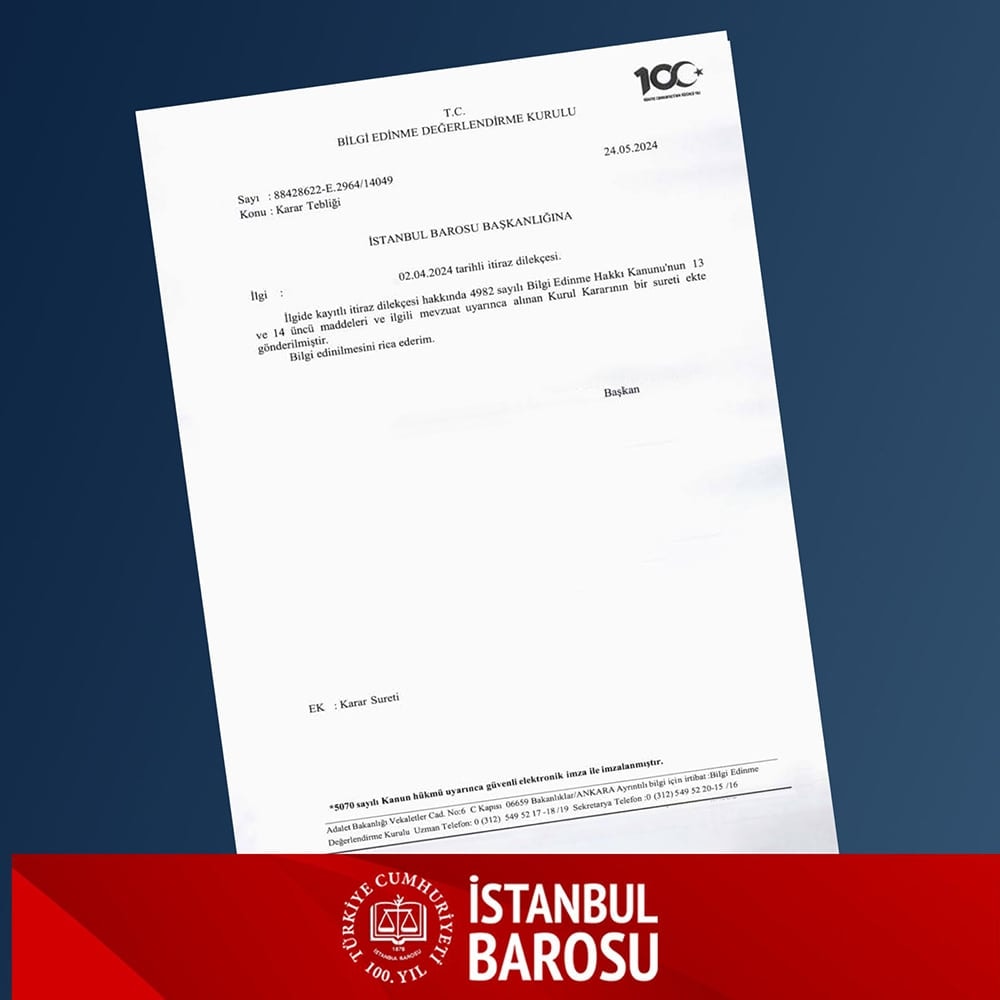 İstanbul Barosu'nun Yönetim Organizasyon Konusunda Aldığı Hizmet Hakkında Bilgilendirmedir - 5