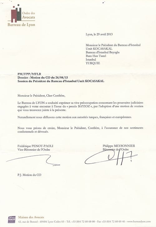 Fransız Barolarından İstanbul Barosu’Na Tam Destek

 - 6