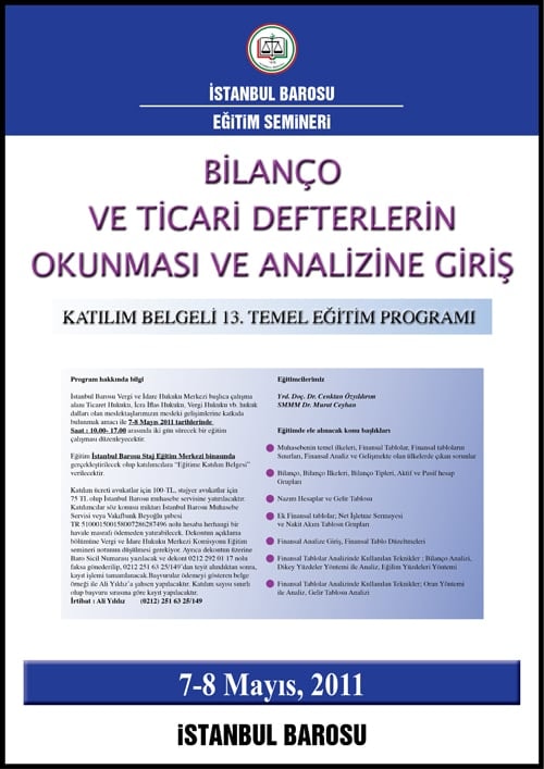 Bilanço Ve Ticari Defterlerin Okunması Ve Analizine Giriş

 - 1