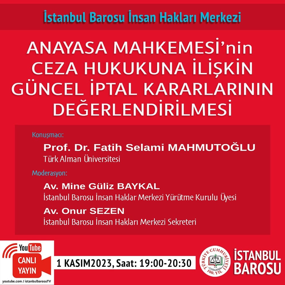 Anayasa Mahkemesi'nin Ceza Hukuku'na İlişkin Güncel İptal Kararlarının Değerlendirilmesi