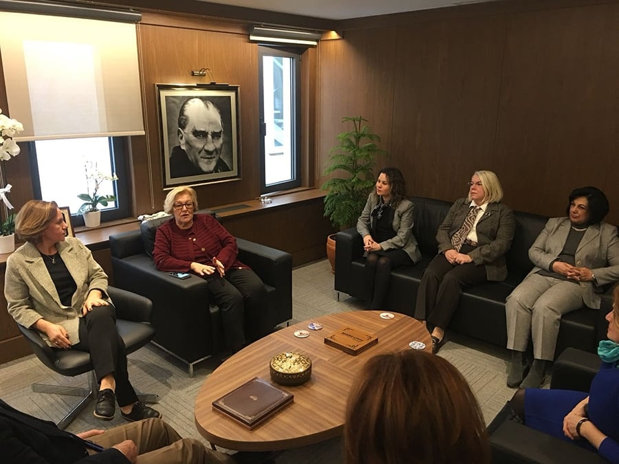 Türk Hukukçu Kadınlar Derneği Baromuza Destek Ziyaretinde Bulundu  - 1