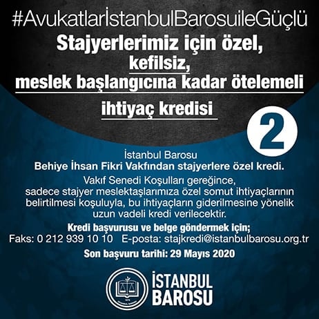 Stajyerlerimiz İçin Özel, Kefilsiz, Meslek Başlangıcına Kadar Ötelemeli İhtiyaç Kredisi