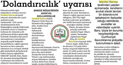 Baro, Dolandırıcılık Çetesi Hakkında Uyarıda Bulundu 
 - 18