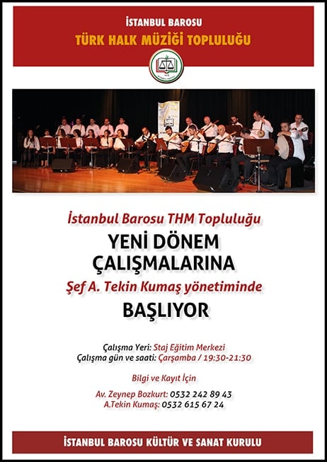 İstanbul Barosu THM Topluluğu Yeni Dönem Çalışmalarına Başlıyor