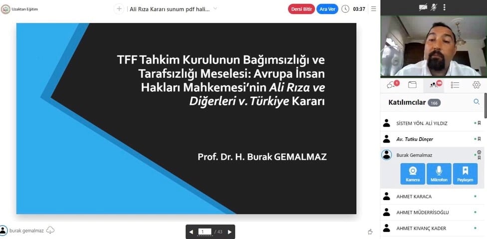 Spor Hukuku Sertifika Programı - 8