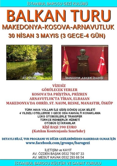 Balkan Turu : Makedonya, Kosova, Arnavutluk