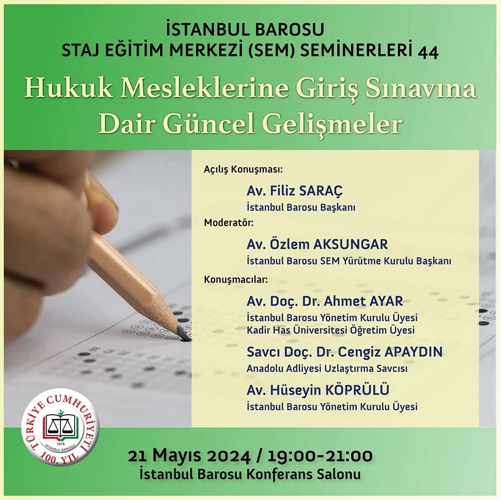 Hukuk Mesleklerine Giriş Sınavı