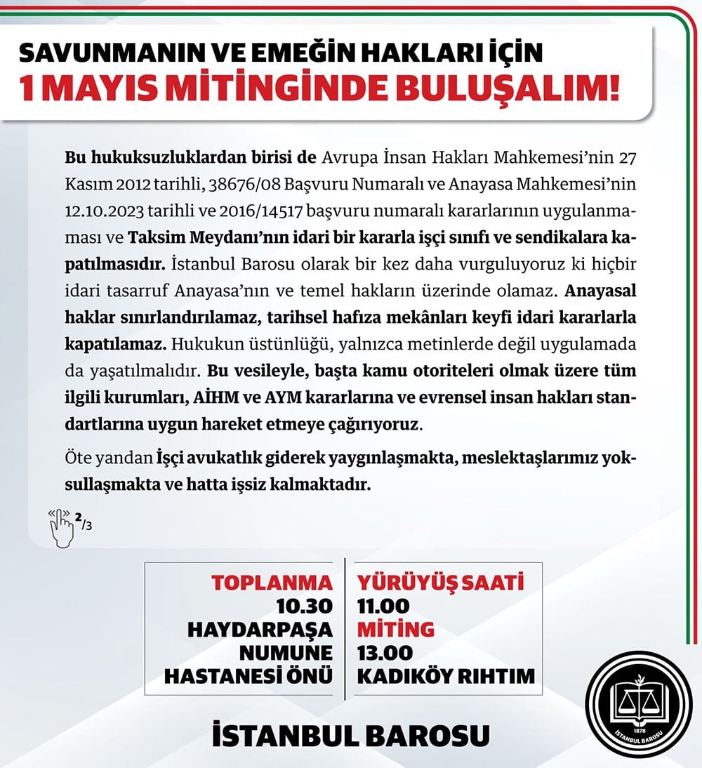 Savunmanın ve Emeğin Hakları için 1 Mayıs Mitinginde Buluşalım! - 1