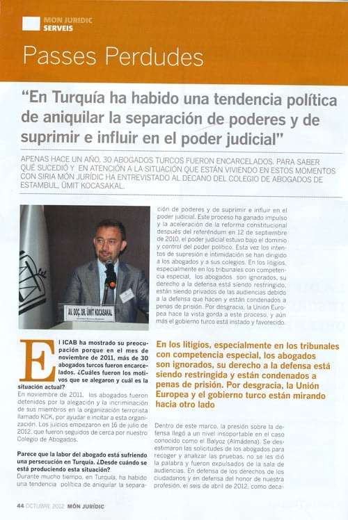 Barselona Barosu Röportaj

 - 2