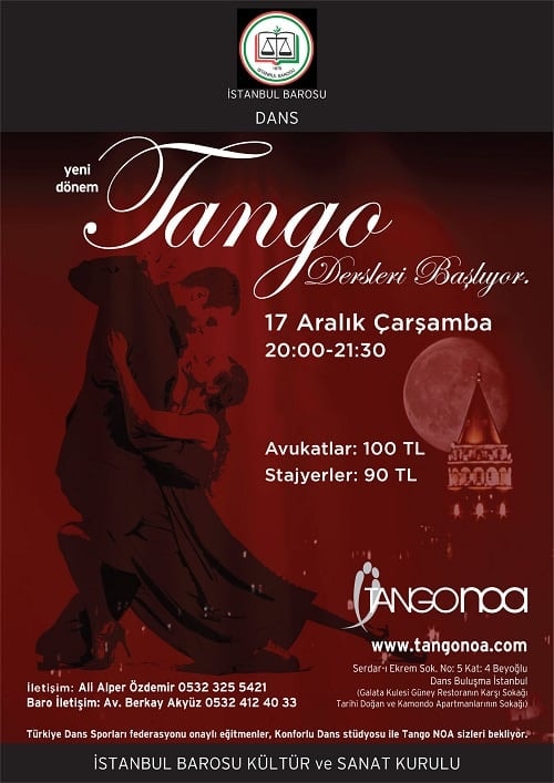 Tango Dersleri Başlıyor