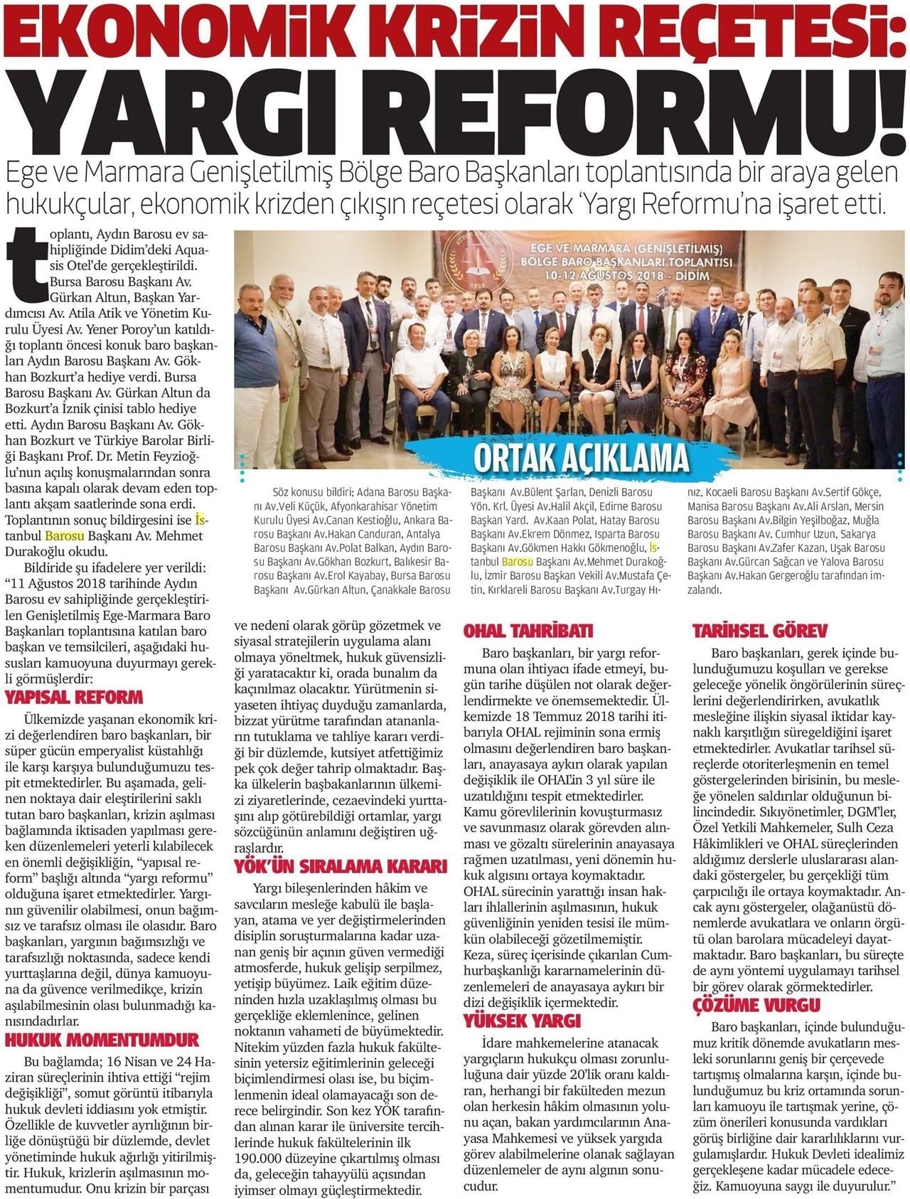 Ege ve Marmara Bölgesi Genişletilmiş Baro Başkanları Toplantısı Didim’de Yapıldı - 1