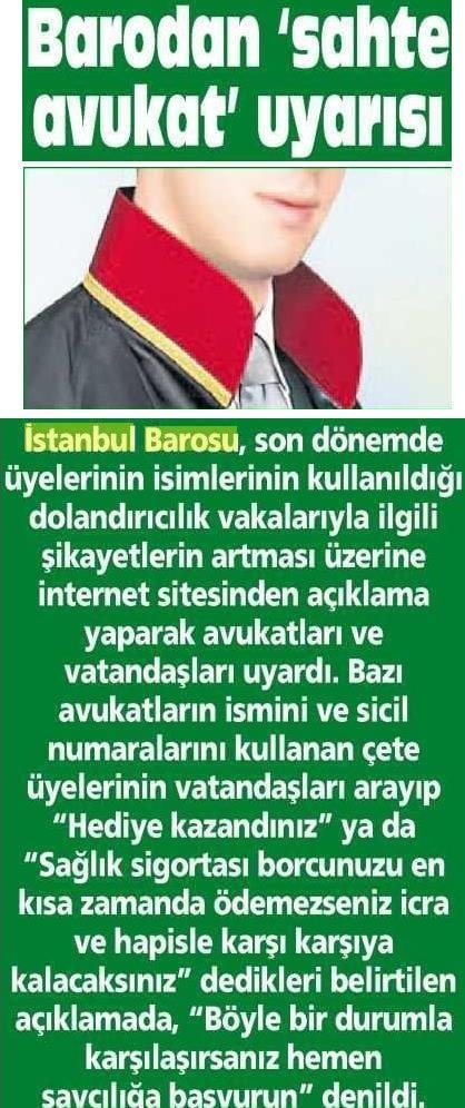 Baro, Dolandırıcılık Çetesi Hakkında Uyarıda Bulundu 
 - 2