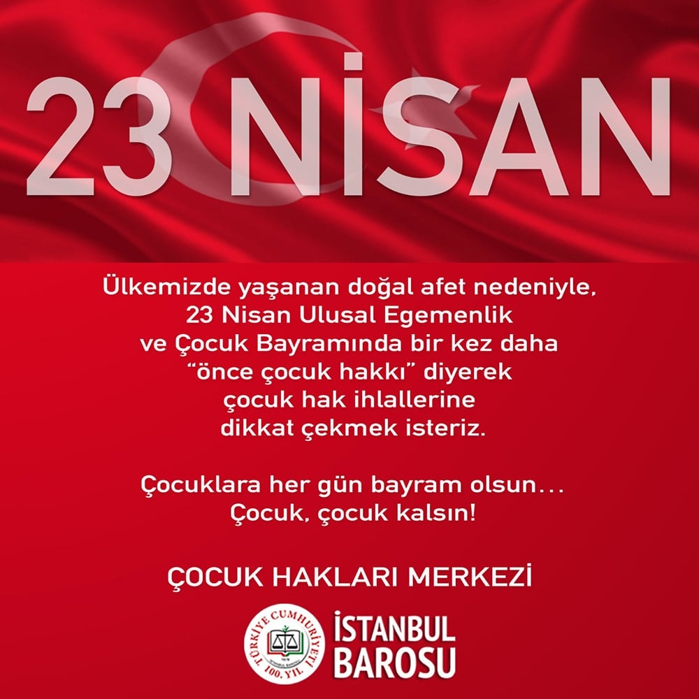 23 Nisan Ulusal Egemenlik ve Çocuk Bayramı Basın Açıklaması