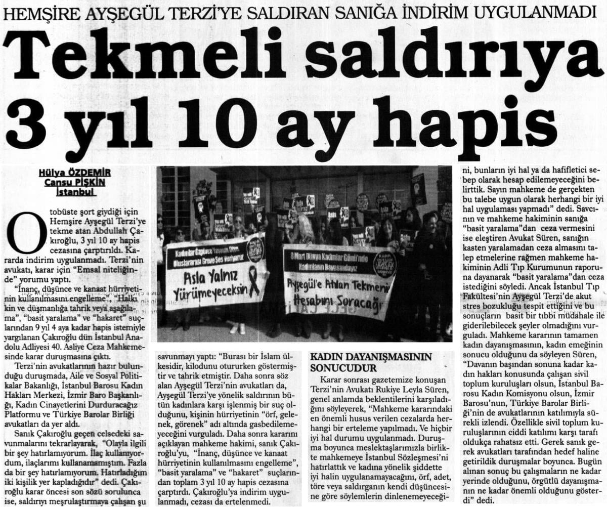 Ayşegül Terzi Davasında Karar: 3 Yıl 10 Ay Hapis - 3