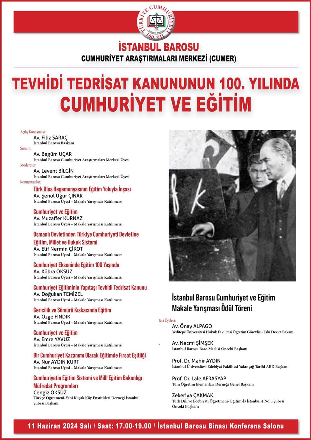Tevhidi Tedrisat Kanununun 100. Yılında Cumhuriyet ve Eğitim