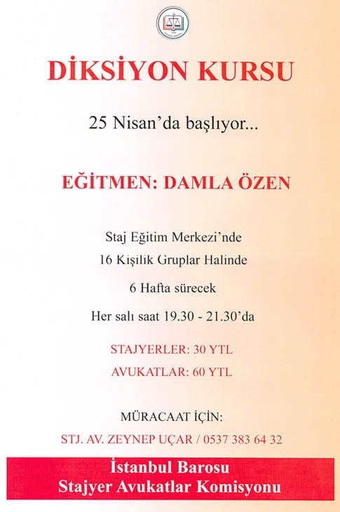 Diksiyon Kurslarımız Başlıyor