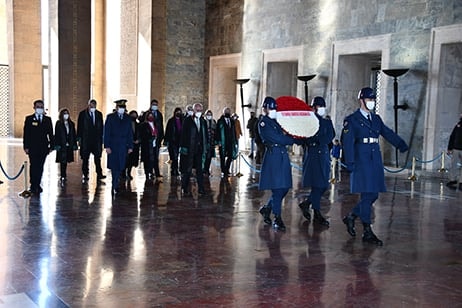 İstanbul Barosu Yönetim Kurulu Anıtkabir'de Ata'nın Huzurundaydı