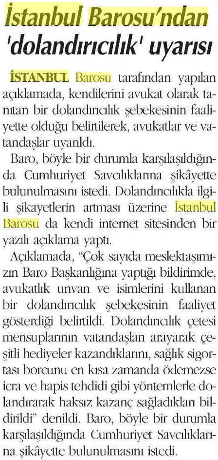 Baro, Dolandırıcılık Çetesi Hakkında Uyarıda Bulundu 
 - 8