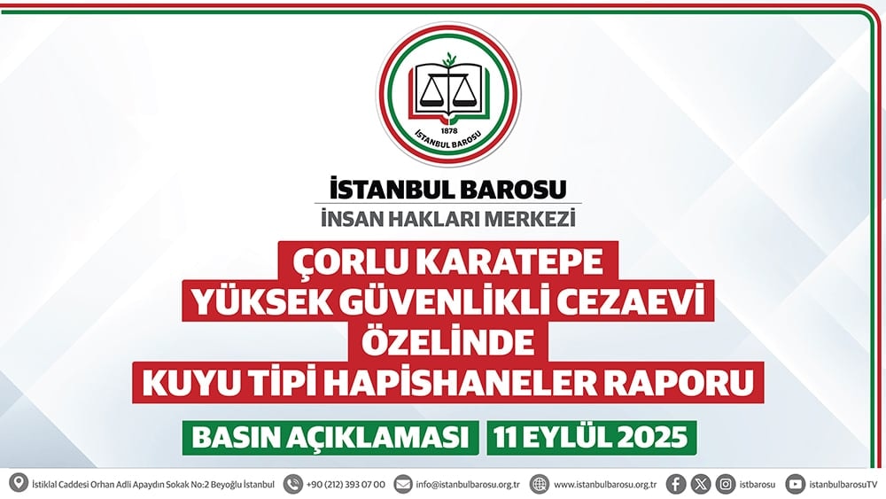 Çorlu Karatepe Yüksek Güvenlikli Cezaevi Özelinde Kuyu Tipi Hapishaneler Raporu