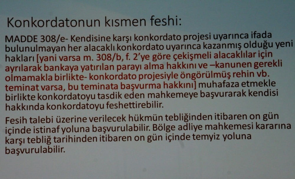 Konkordato ve Elektronik Tebligat - 66