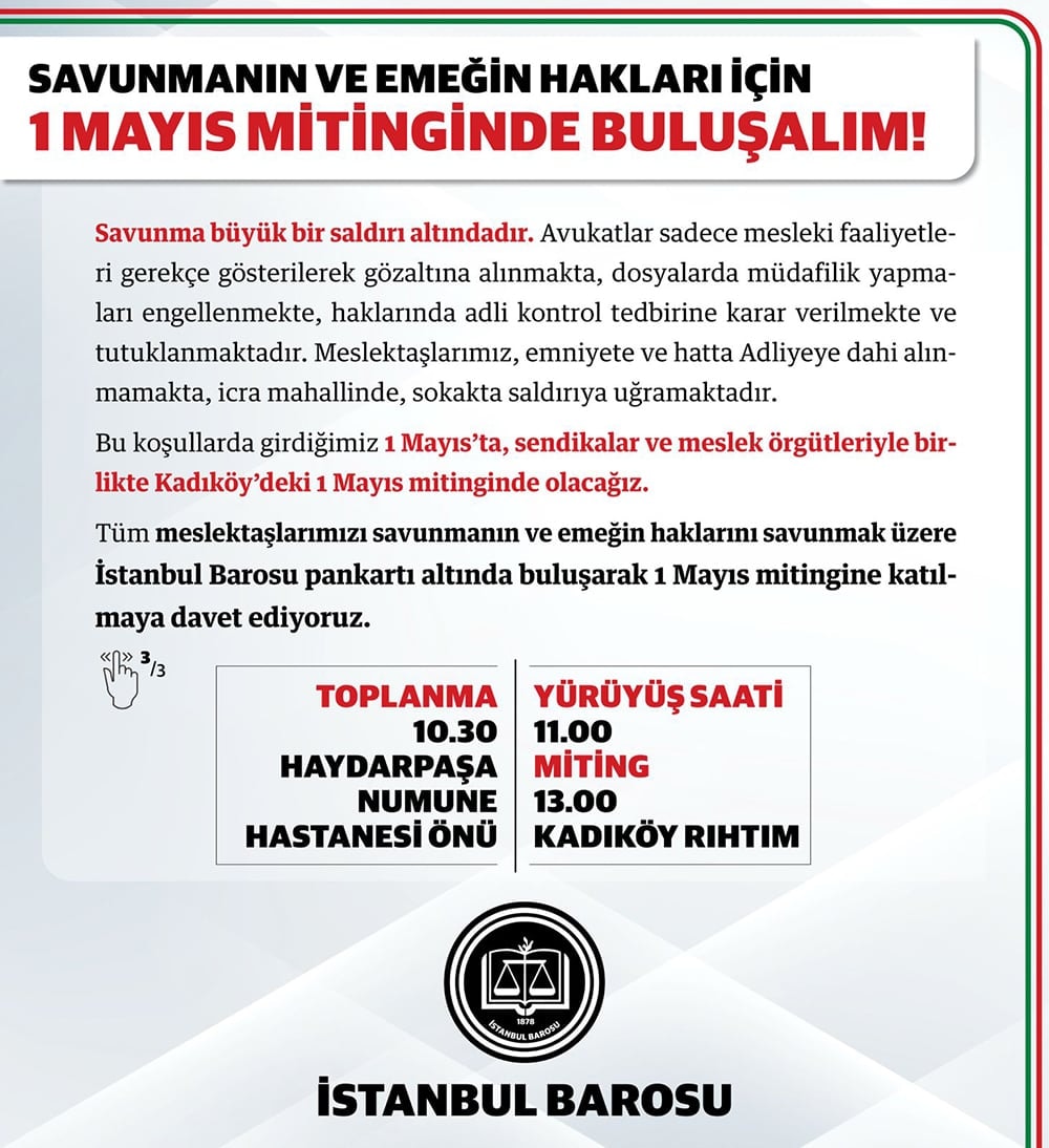 Savunmanın ve Emeğin Hakları için 1 Mayıs Mitinginde Buluşalım! - 2