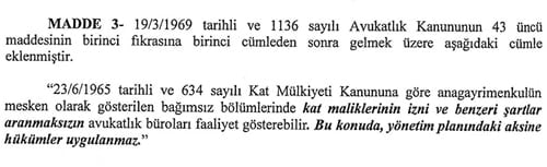 Avukat Bürolarıyla İlgili Duyuru - 1