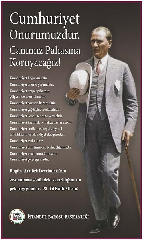 Cumhuriyet Onurumuzdur. Canımız Pahasına Koruyacağız!