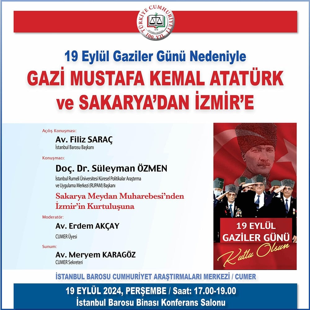 Gazi Mustafa Kemal Atatürk ve Sakarya'dan İzmir'e