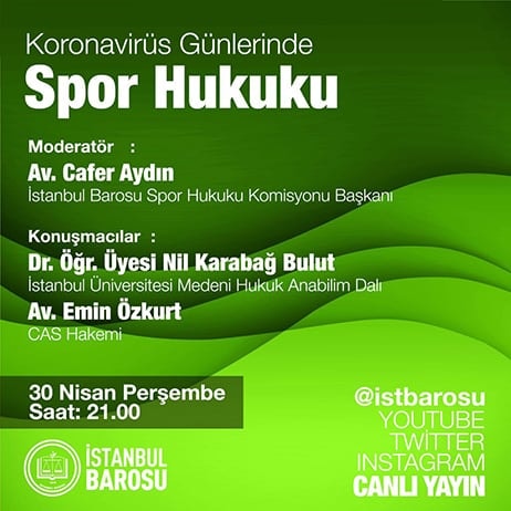 Koronavirüs Günlerinde Spor Hukuku