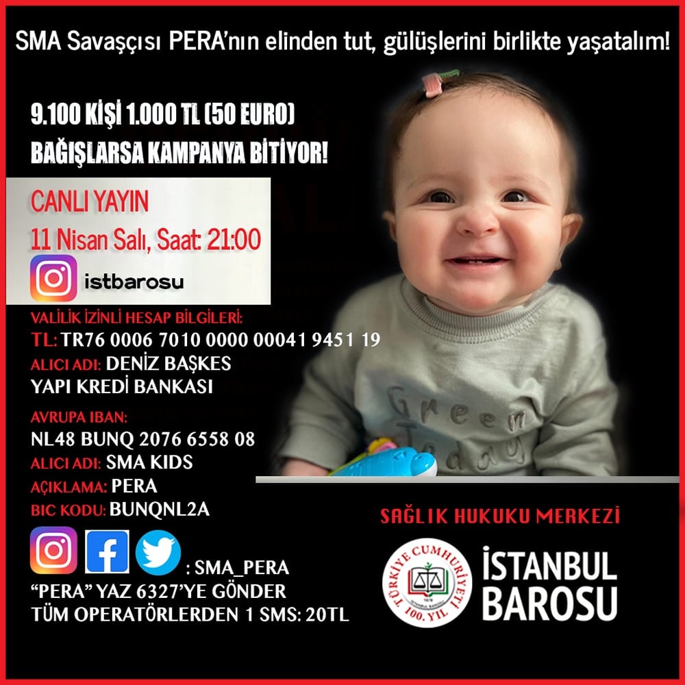 SMA Savaşçısı Pera için Canlı Yayında Buluşuyoruz!